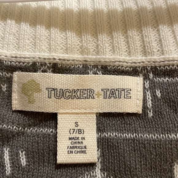 Tucker+Tate grey and white sweater - Picture 3 of 4